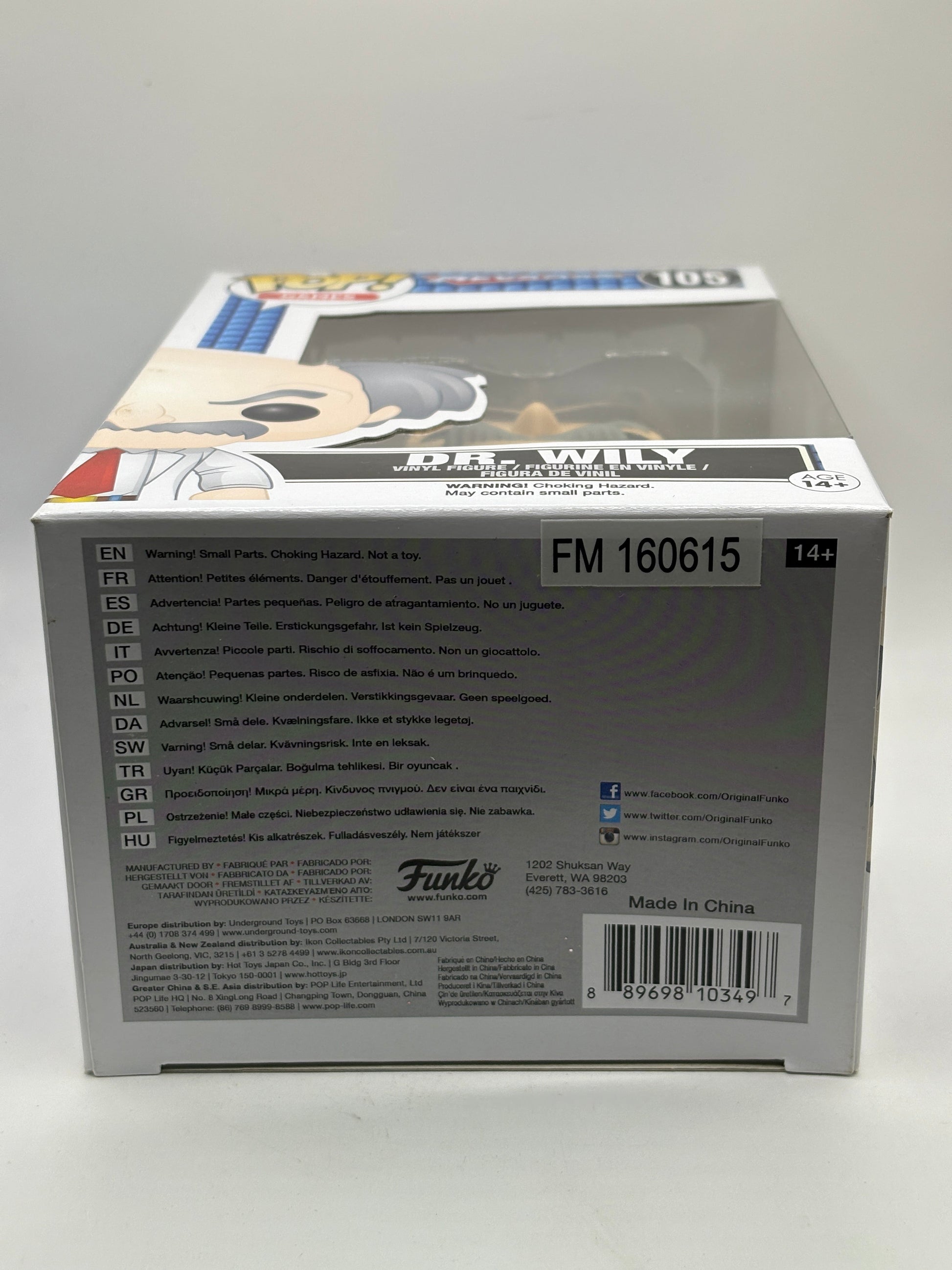 Funko POP! Games Megaman #105 Dr. Wily Vinyl Figure FRENLY BRICKS - Open 7 Days