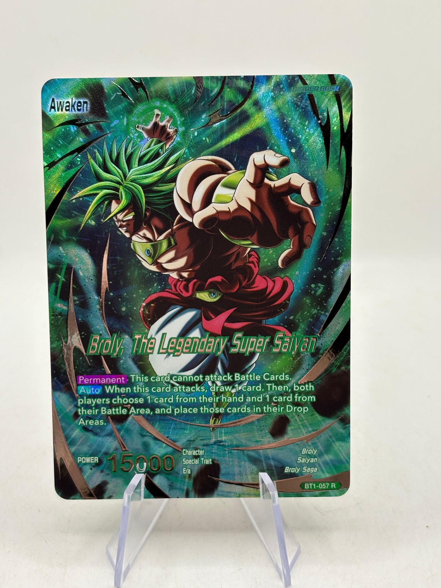 DBS Masters Broly, The Legendary Super Saiyan BT1-057 R Alt Art Collectors FRENLY BRICKS - Open 7 Days
