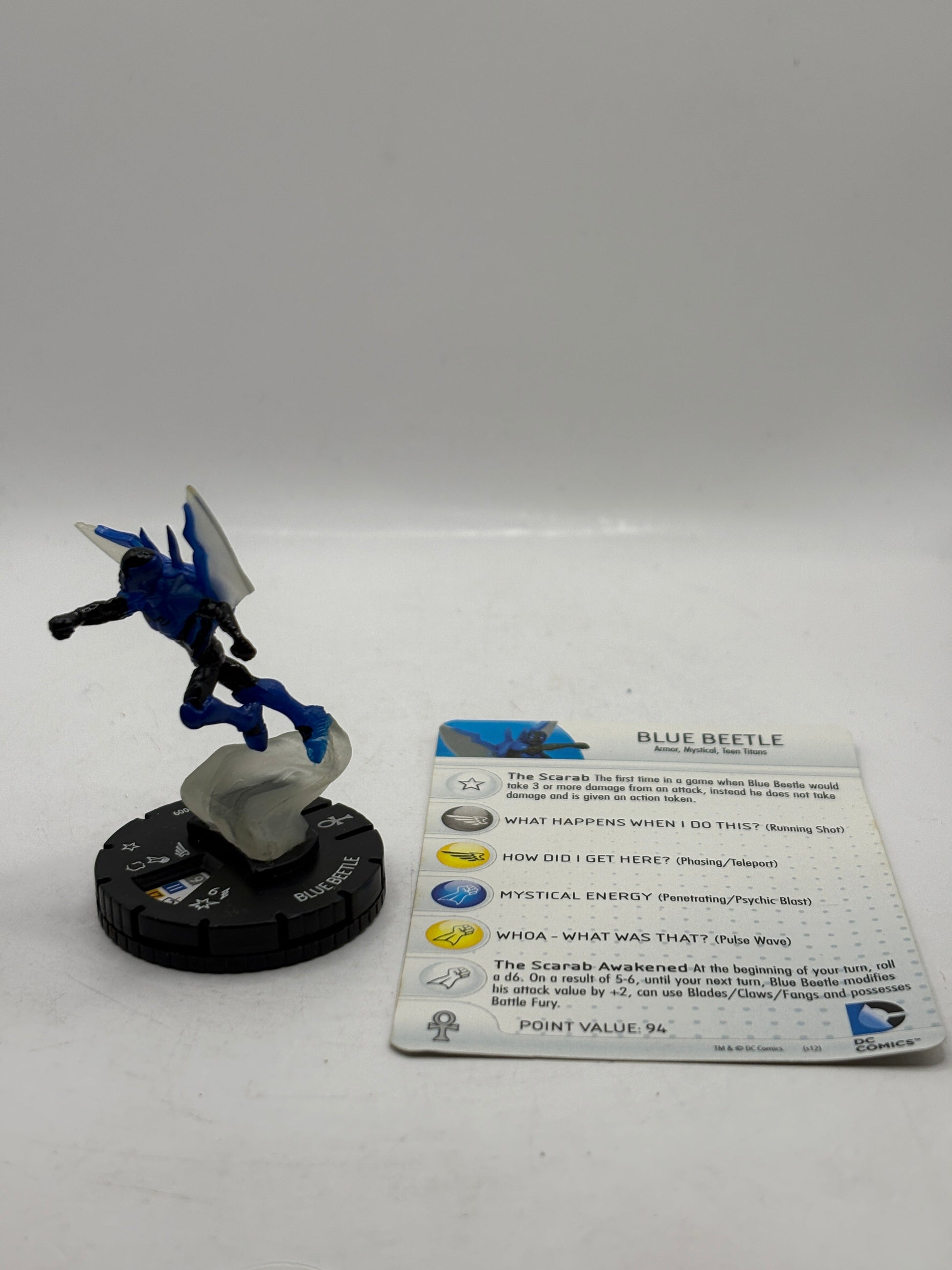 DC HeroClix - 10th Anniversary Blue Beetle #009 Figure Loose with Card (1) FRENLY BRICKS - Open 7 Days