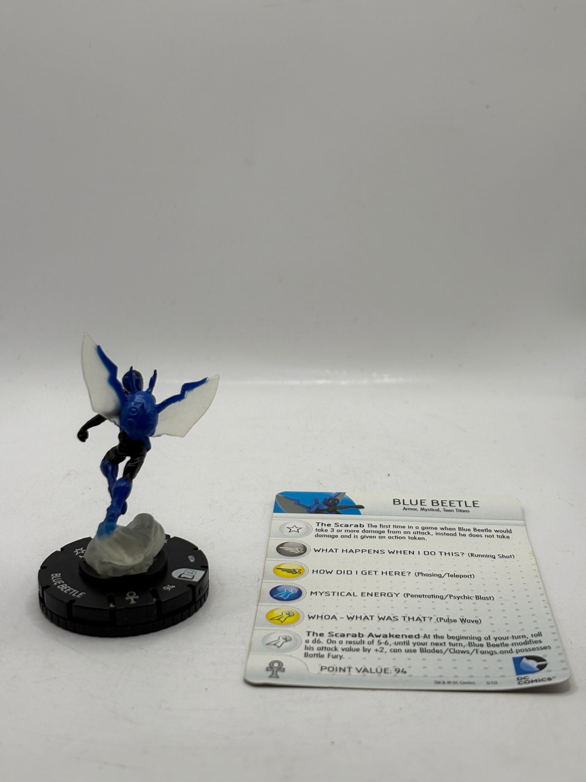 DC HeroClix - 10th Anniversary Blue Beetle #009 Figure Loose with Card (1) FRENLY BRICKS - Open 7 Days