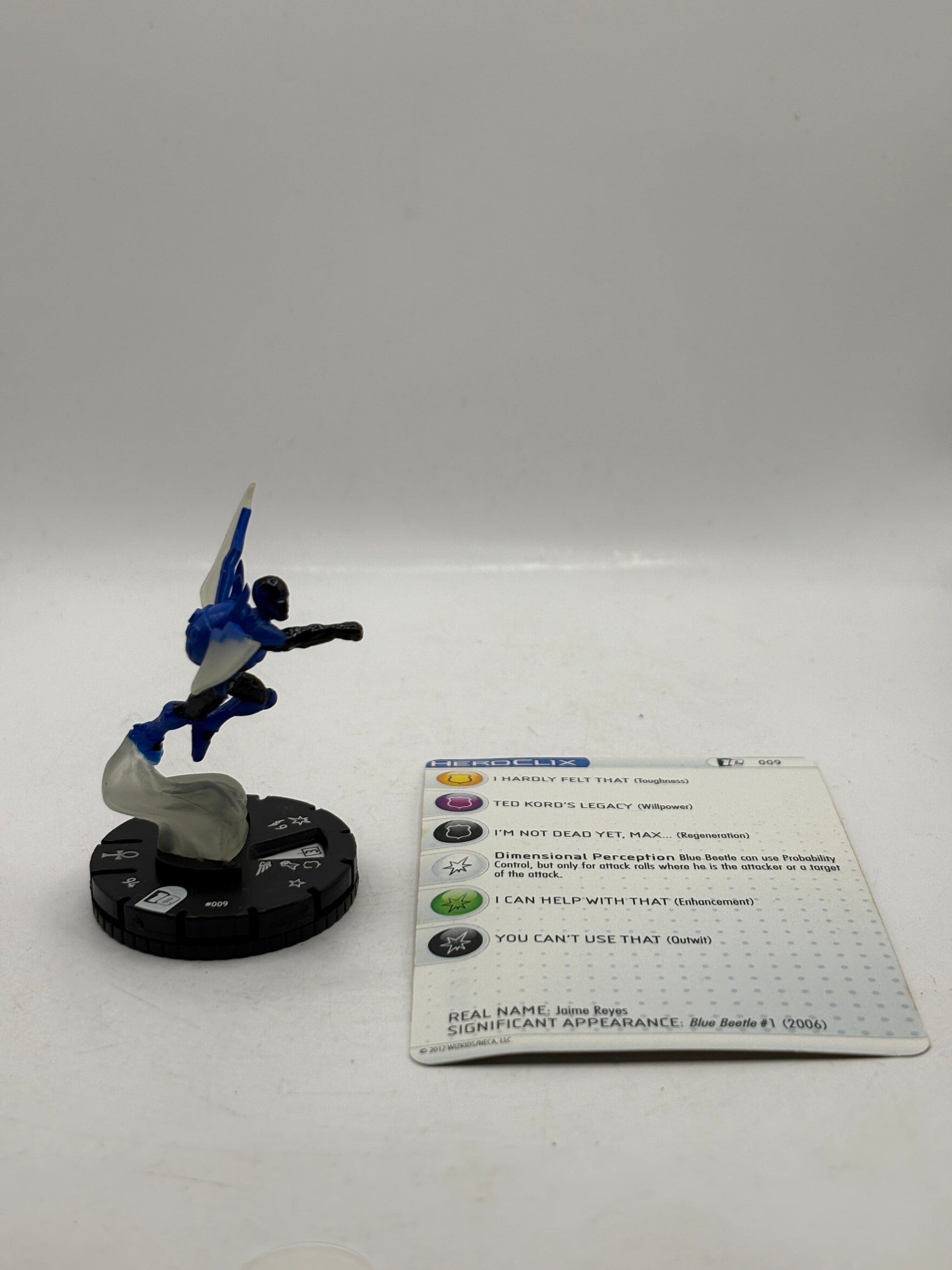 DC HeroClix - 10th Anniversary Blue Beetle #009 Figure Loose with Card (1) FRENLY BRICKS - Open 7 Days