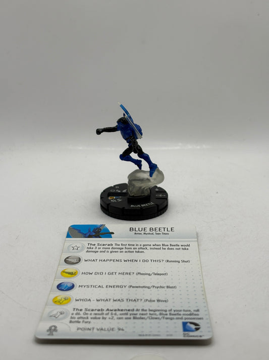DC HeroClix - 10th Anniversary Blue Beetle #009 Figure Loose with Card (2) FRENLY BRICKS - Open 7 Days