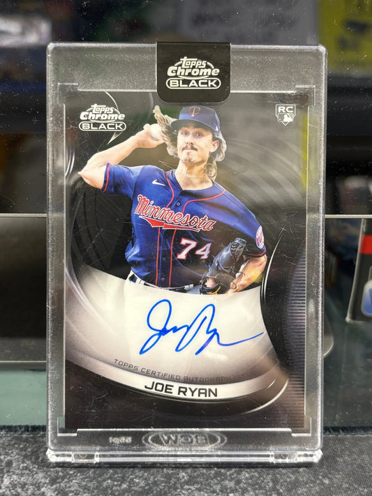 2022 Topps Chrome Black Joe Ryan Encased Rookie Auto RC FRENLY BRICKS - Open 7 Days