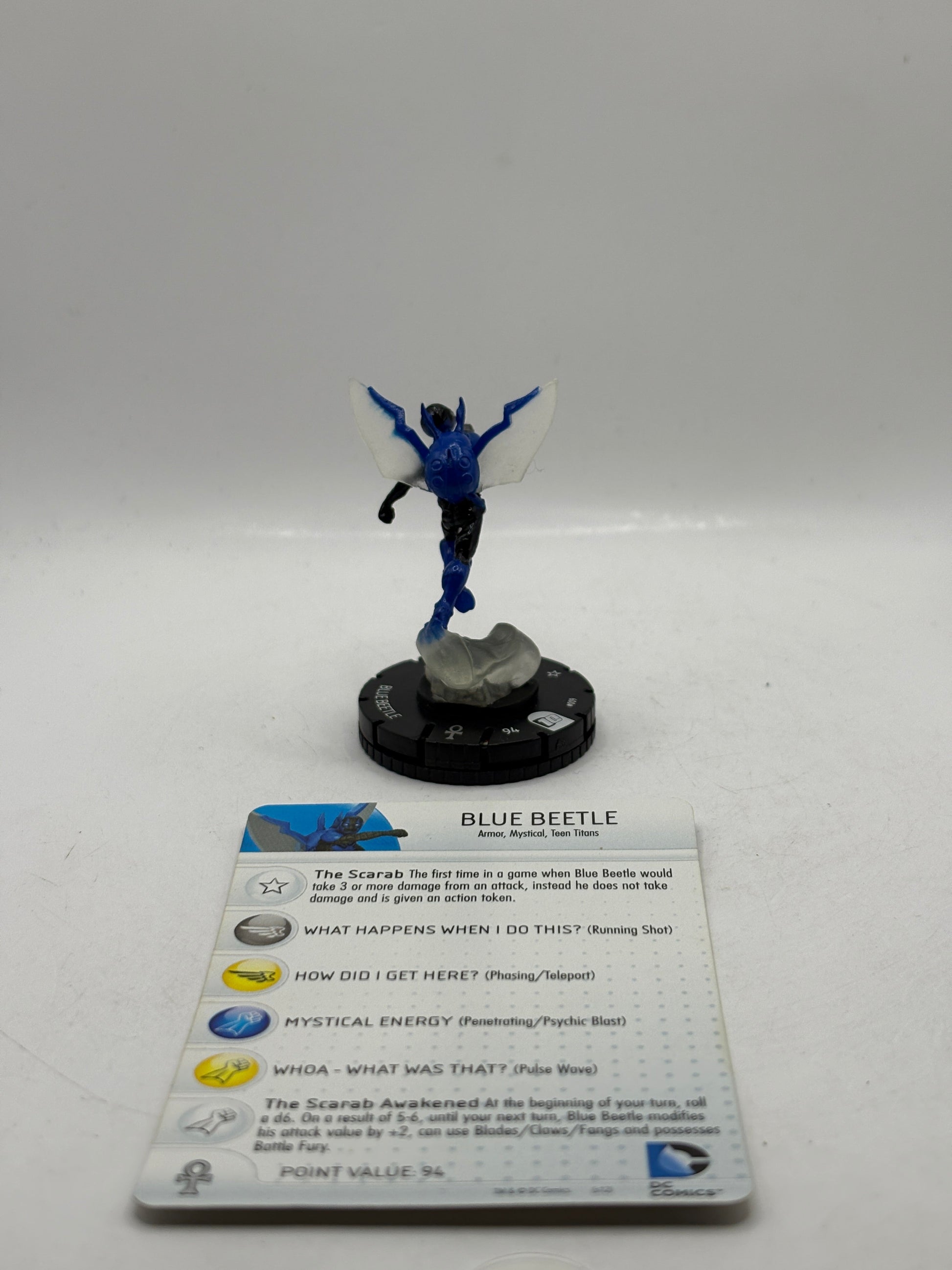 DC HeroClix - 10th Anniversary Blue Beetle #009 Figure Loose with Card (2) FRENLY BRICKS - Open 7 Days