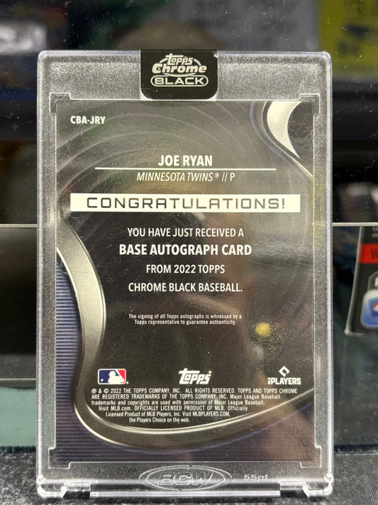 2022 Topps Chrome Black Joe Ryan Encased Rookie Auto RC FRENLY BRICKS - Open 7 Days