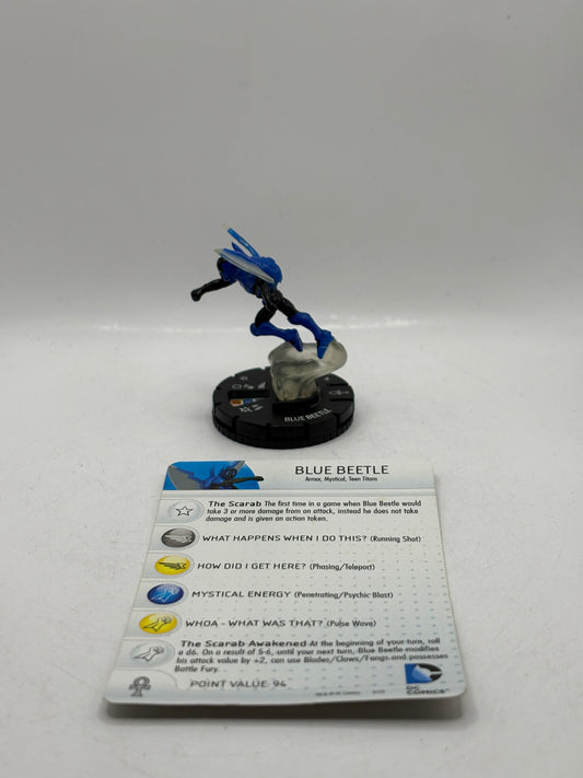 DC HeroClix - 10th Anniversary Blue Beetle #009 Figure Loose with Card (3) FRENLY BRICKS - Open 7 Days