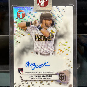 2023 Topps Pristine Matthew Batten #PA-MB Rookie Auto RC Encased Padres FRENLY BRICKS - Open 7 Days
