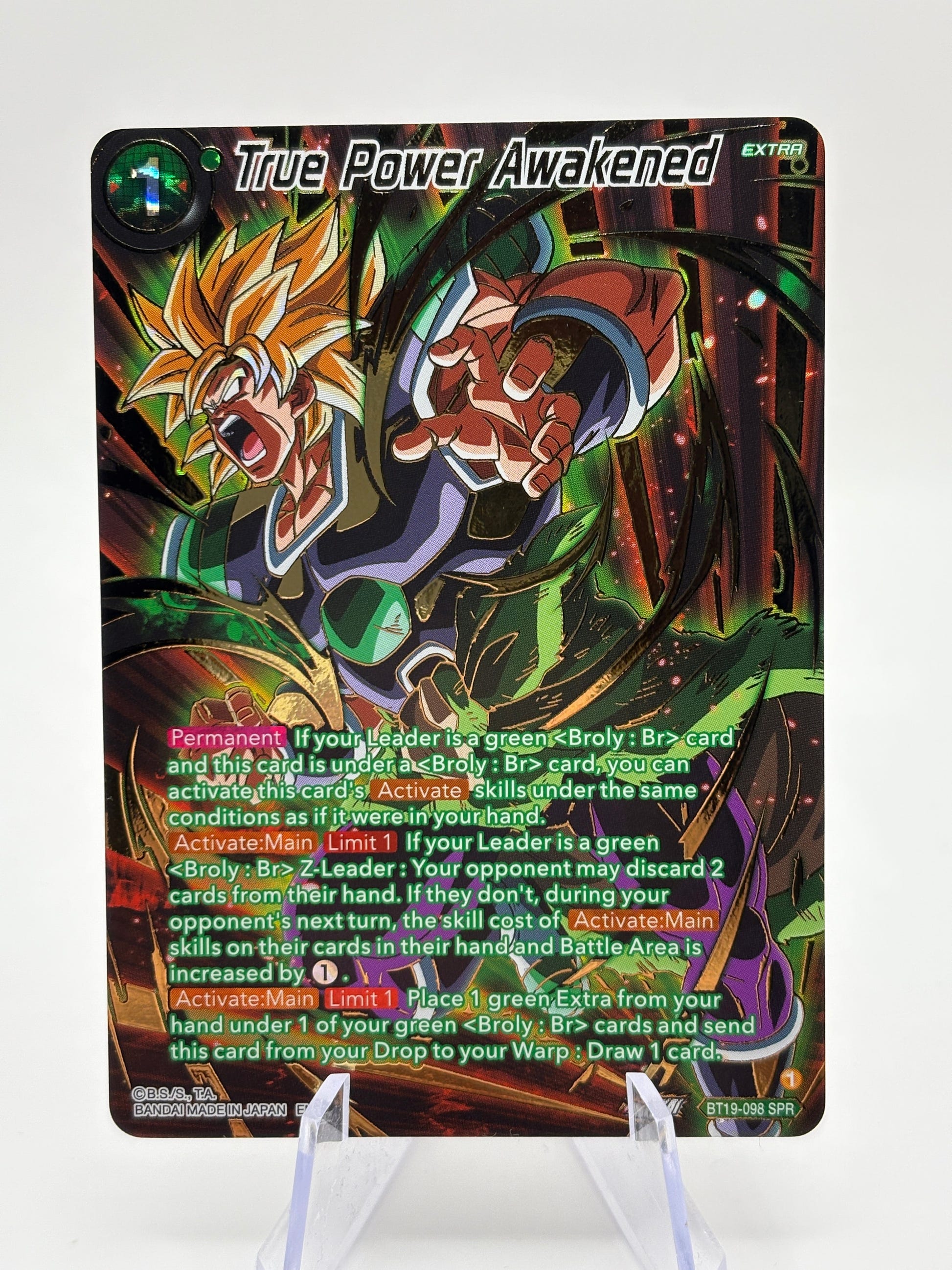 Dragon Ball Super Masters - True Power Awakened BT19-098 SPR FRENLY BRICKS - Open 7 Days image 1