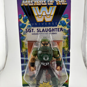 Masters of the WWE Universe Origins Sgt. Slaughter Wave 7 MOTU Action Figure FRENLY BRICKS - Open 7 Days