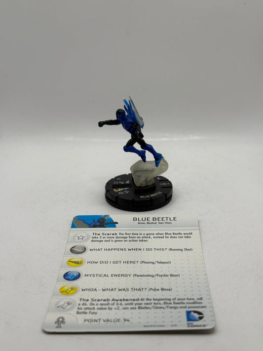 DC HeroClix - 10th Anniversary Blue Beetle #009 Figure Loose with Card (4) FRENLY BRICKS - Open 7 Days