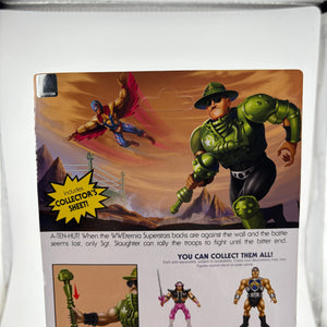 Masters of the WWE Universe Origins Sgt. Slaughter Wave 7 MOTU Action Figure FRENLY BRICKS - Open 7 Days
