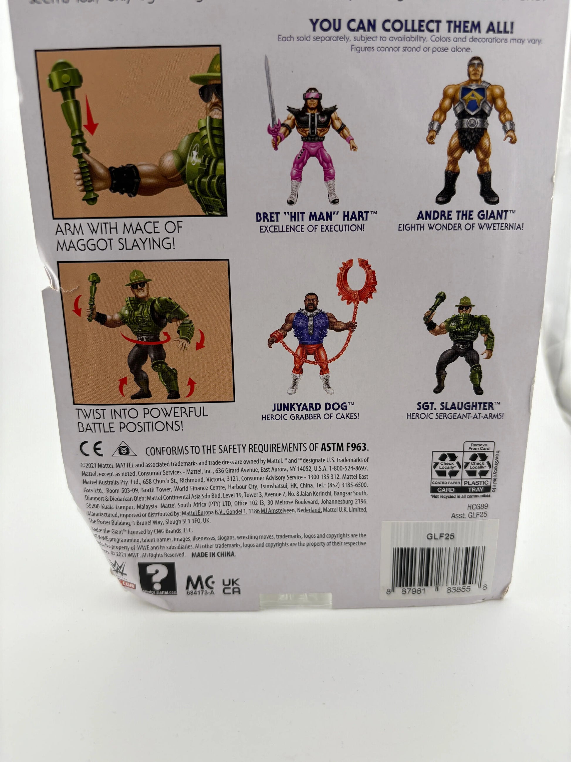 Masters of the WWE Universe Origins Sgt. Slaughter Wave 7 MOTU Action Figure FRENLY BRICKS - Open 7 Days