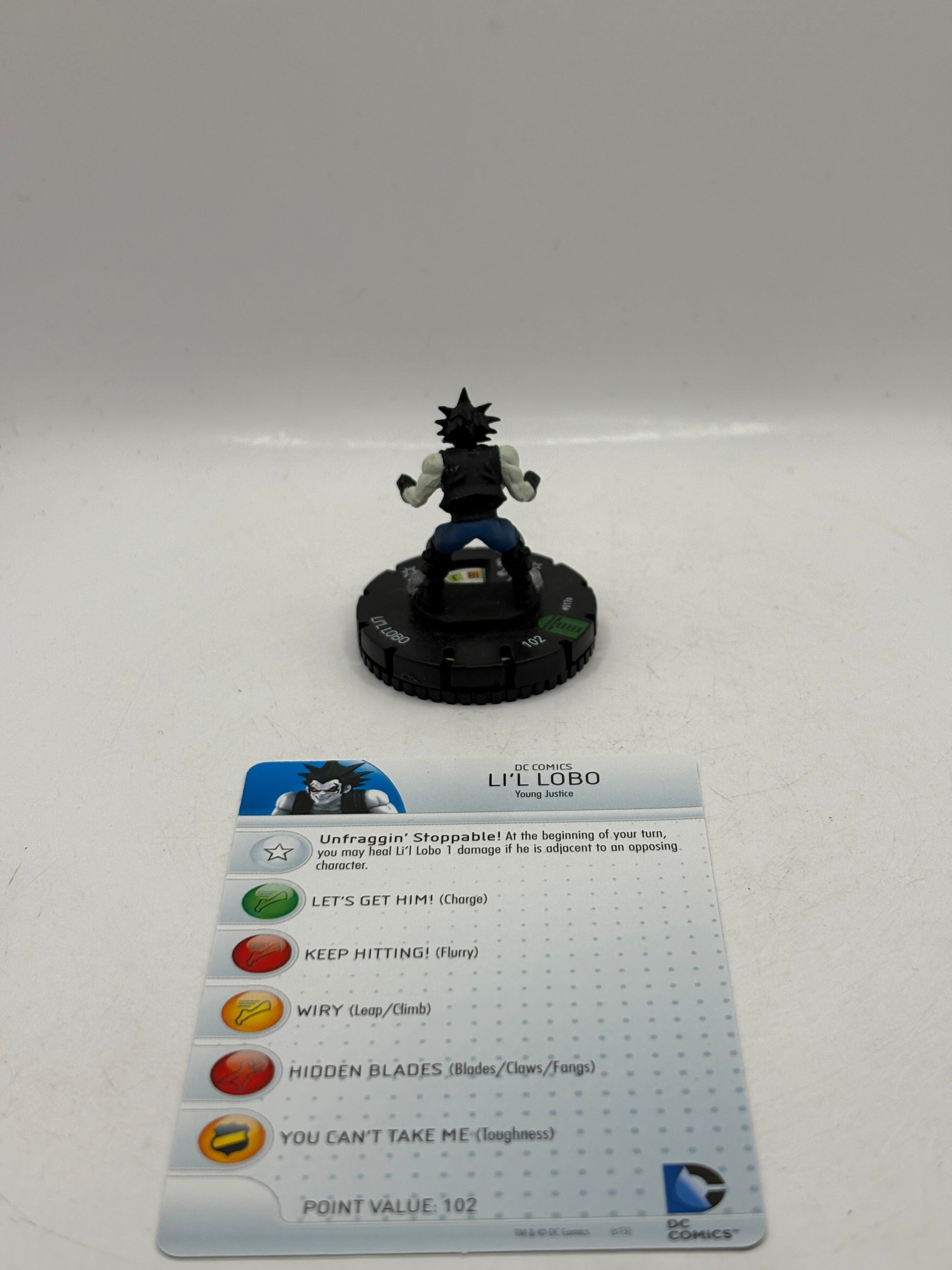 DC HeroClix 2013 - Li’l Lobo Action Figure Loose #017a With Card FRENLY BRICKS - Open 7 Days