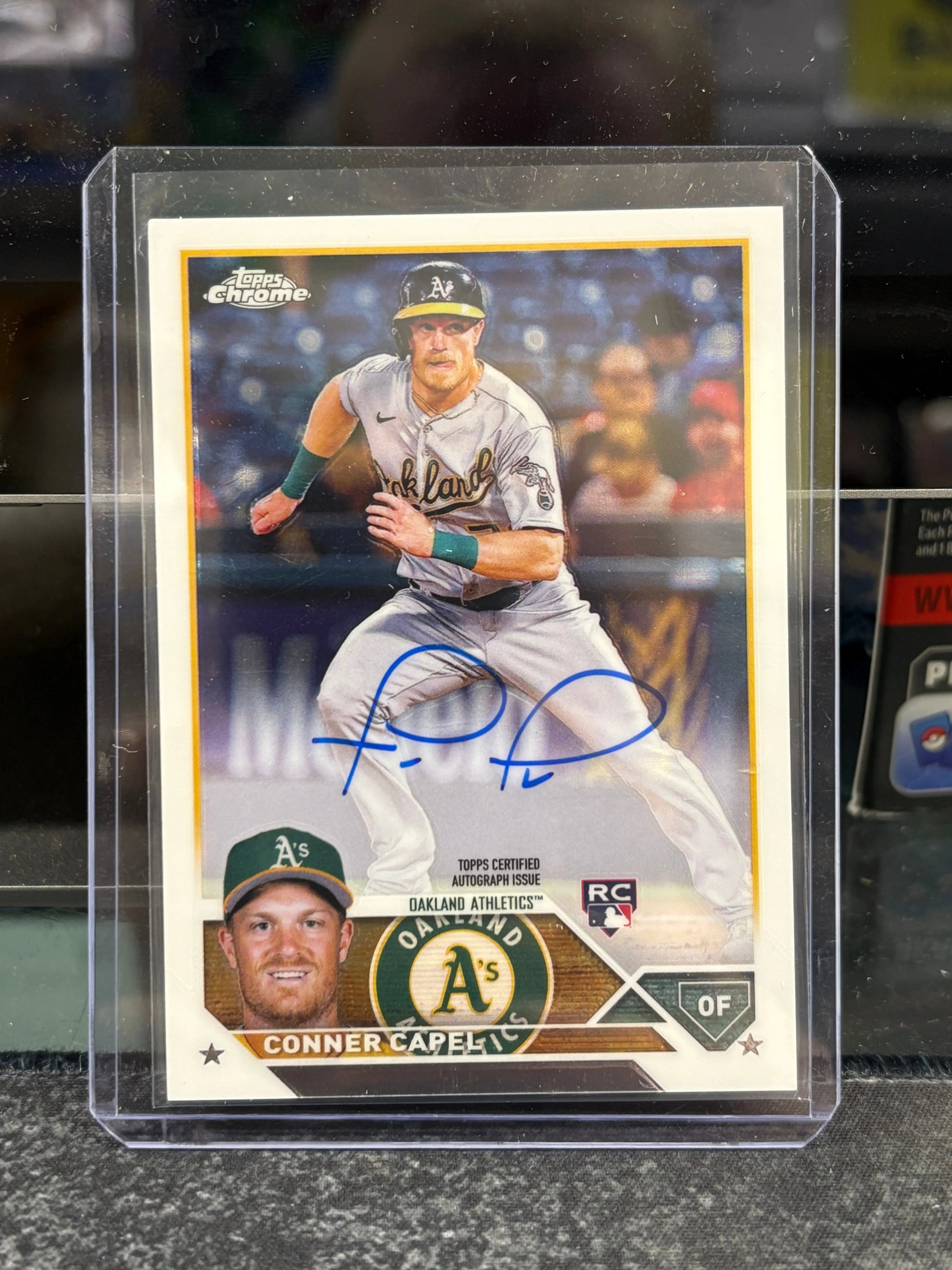 CONNER CAPEL 2023 TOPPS CHROME ROOKIE AUTOGRAPH ATHLETICS A RC AUTO Q4762 FRENLY BRICKS - Open 7 Days