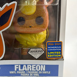 Funko POP! Games Pokemon #629 Flareon Diamond 2021 Wondrous Convention FRENLY BRICKS - Open 7 Days
