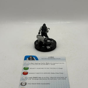 DC HeroClix Rare #042 Lobo Figure Loose with Card FRENLY BRICKS - Open 7 Days