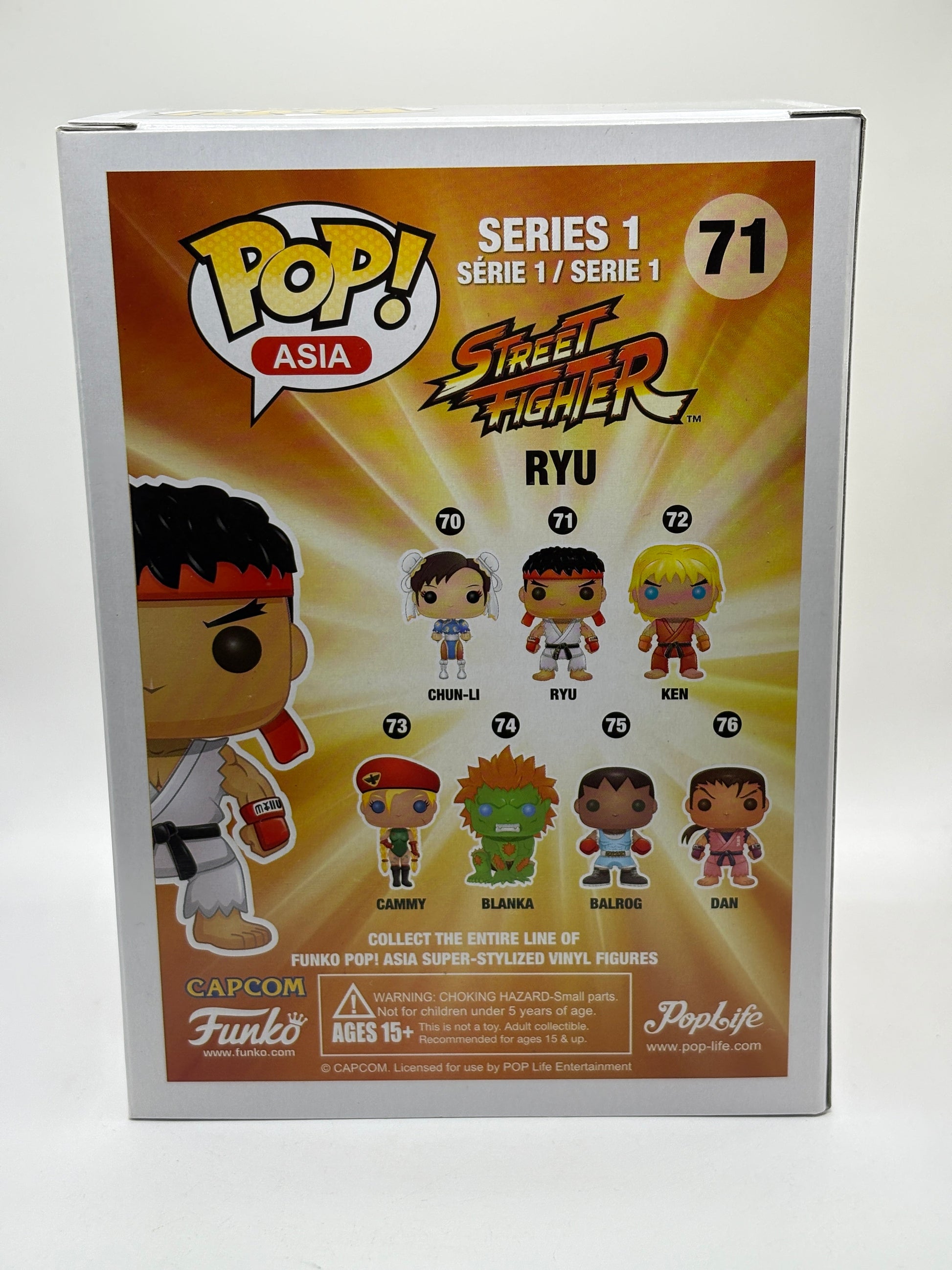 Funko POP! Asia Street Fighter #71 Ryu Limited Chase Edition Vinyl Figure FRENLY BRICKS - Open 7 Days
