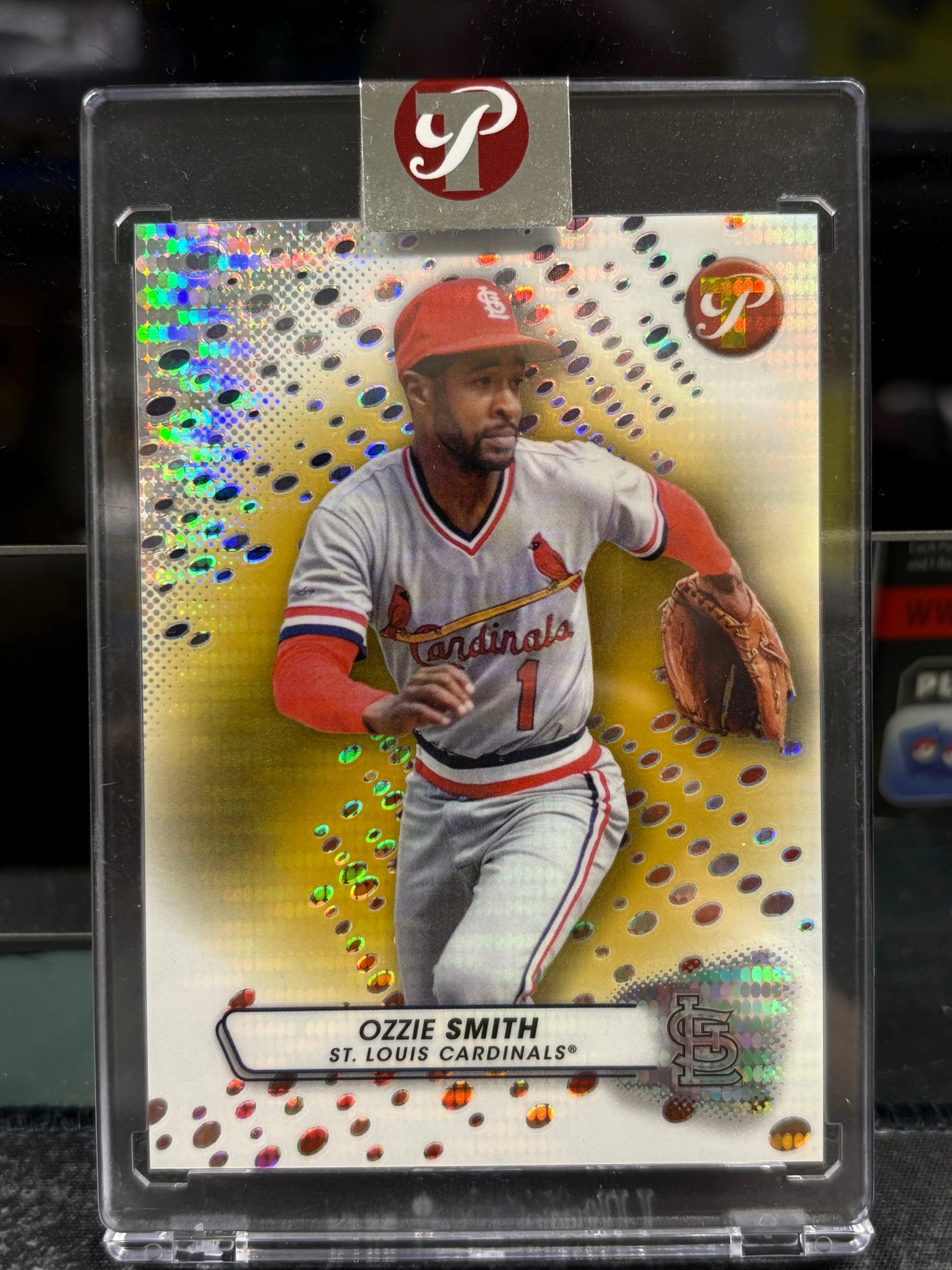 2023 Topps Pristine - Encased Gold Refractor #182 Ozzie Smith /50 FRENLY BRICKS - Open 7 Days