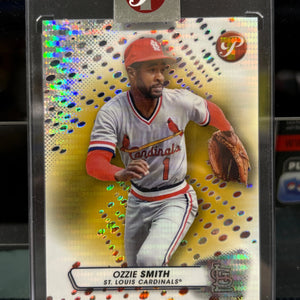 2023 Topps Pristine - Encased Gold Refractor #182 Ozzie Smith /50 FRENLY BRICKS - Open 7 Days