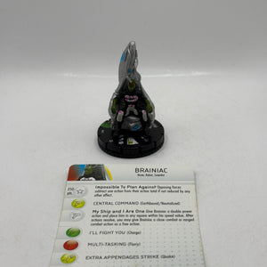 DC HeroClix 10th Anniversary- Brainiac Figure with Card Loose FRENLY BRICKS - Open 7 Days
