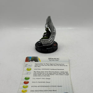 DC HeroClix 10th Anniversary- Brainiac Figure with Card Loose FRENLY BRICKS - Open 7 Days