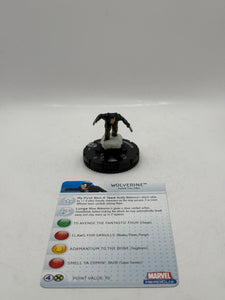 Marvel HeroClix Rare #035 Wolverine Figure Loose With Card