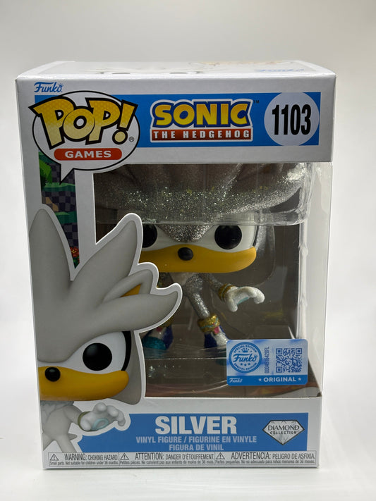 Funko POP! Games Sonic the Hedgehog #1103 Silver Diamond Collection FRENLY BRICKS - Open 7 Days