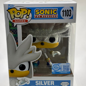 Funko POP! Games Sonic the Hedgehog #1103 Silver Diamond Collection FRENLY BRICKS - Open 7 Days