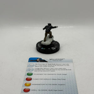 Marvel HeroClix Rare #035 Wolverine Figure Loose With Card FRENLY BRICKS - Open 7 Days