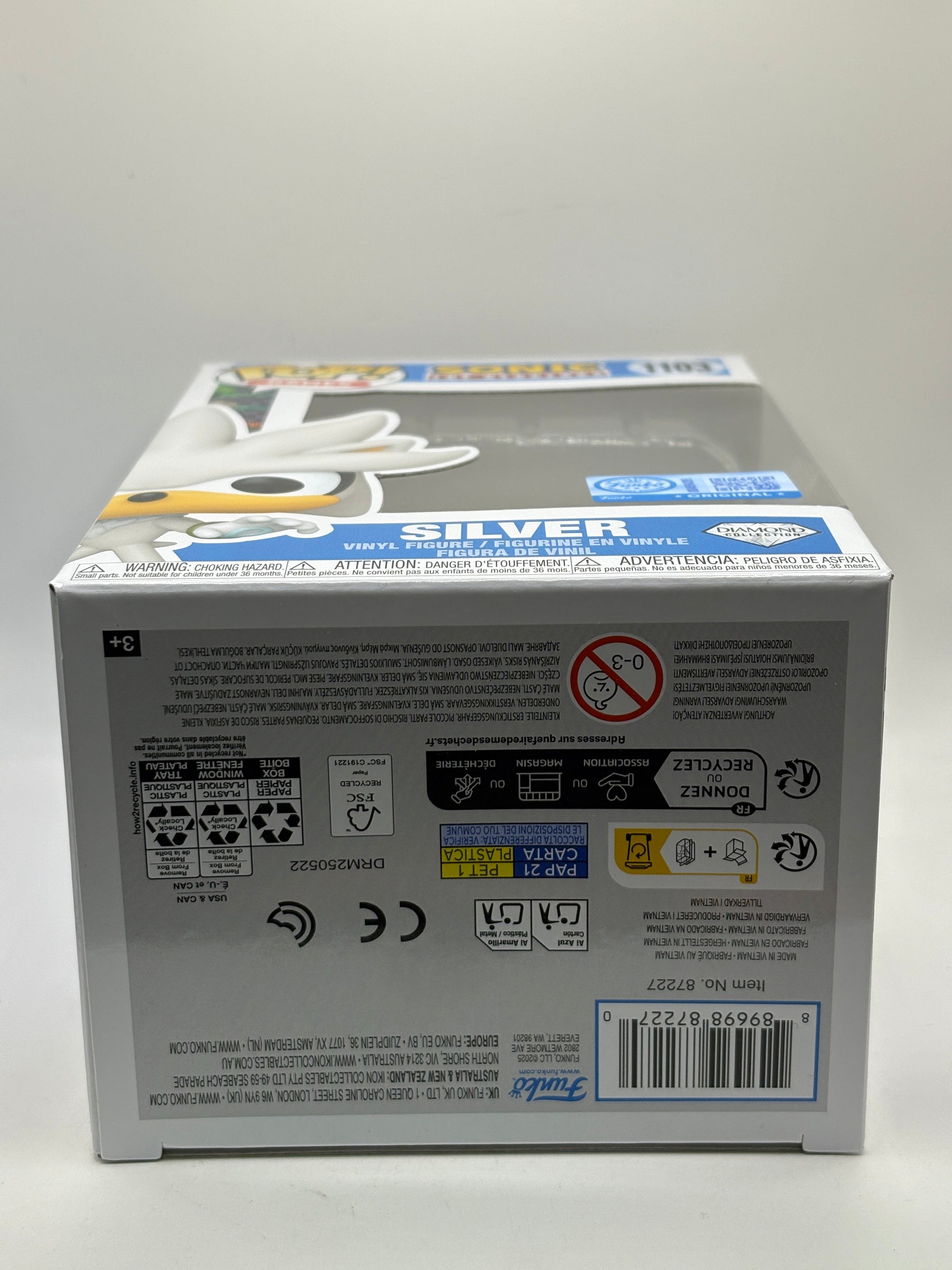 Funko POP! Games Sonic the Hedgehog #1103 Silver Diamond Collection FRENLY BRICKS - Open 7 Days