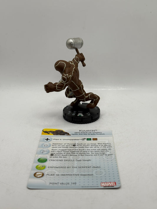 Marvel HeroClix - Rare Kuurath Figure #026 Loose with Card FRENLY BRICKS - Open 7 Days