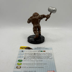 Marvel HeroClix - Rare Kuurath Figure #026 Loose with Card FRENLY BRICKS - Open 7 Days