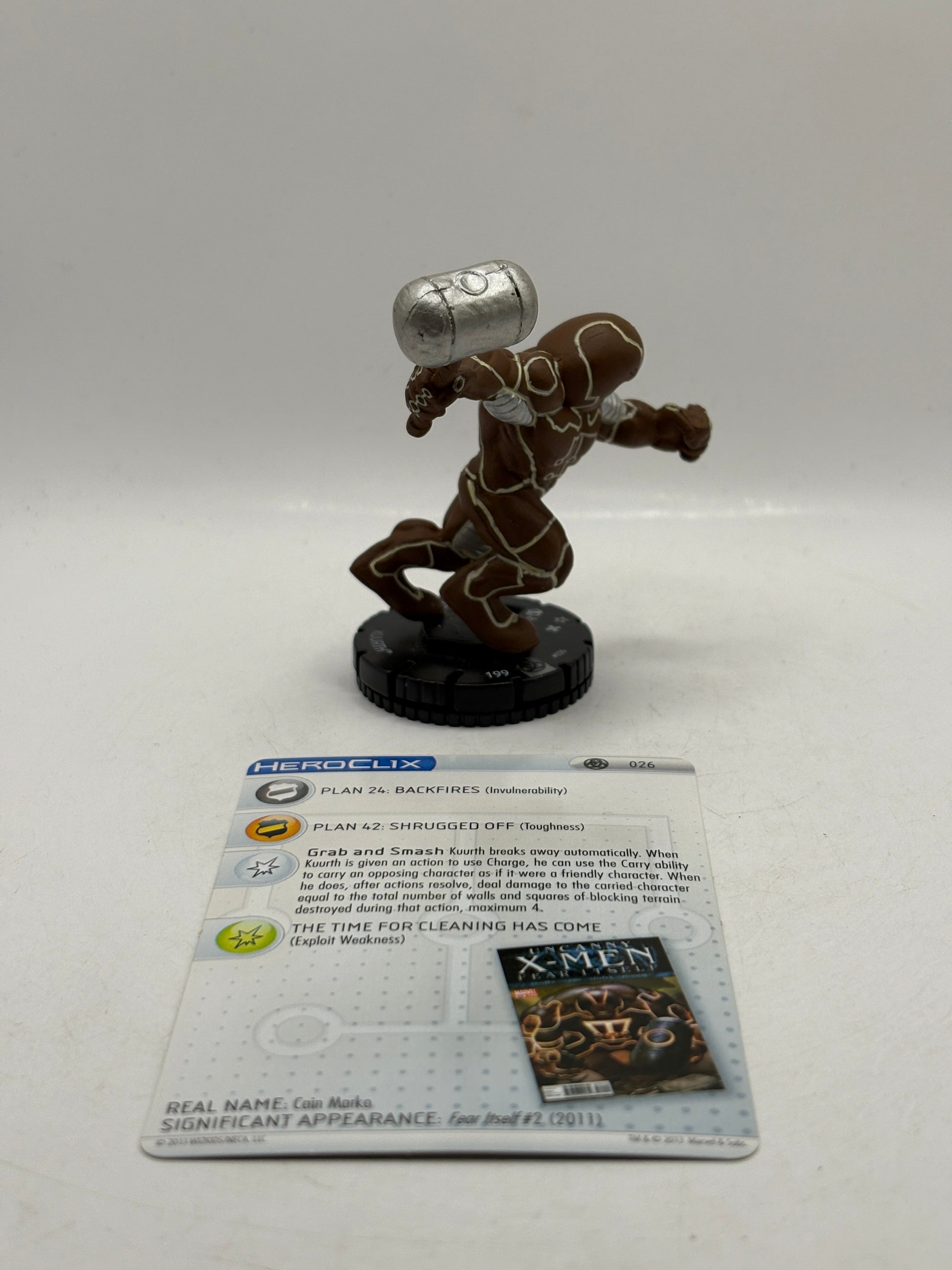 Marvel HeroClix - Rare Kuurath Figure #026 Loose with Card FRENLY BRICKS - Open 7 Days