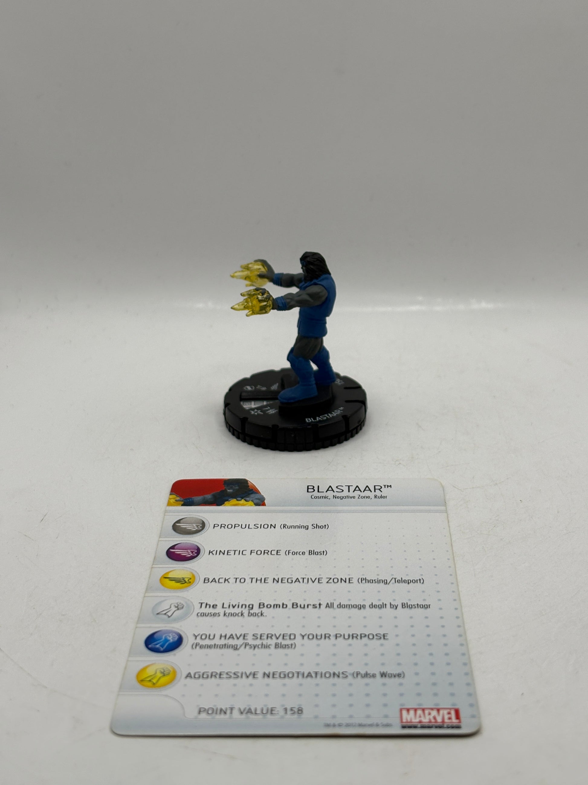 Heroclix Marvel Galactic Guardians BLASTAAR #023 with Card FRENLY BRICKS - Open 7 Days
