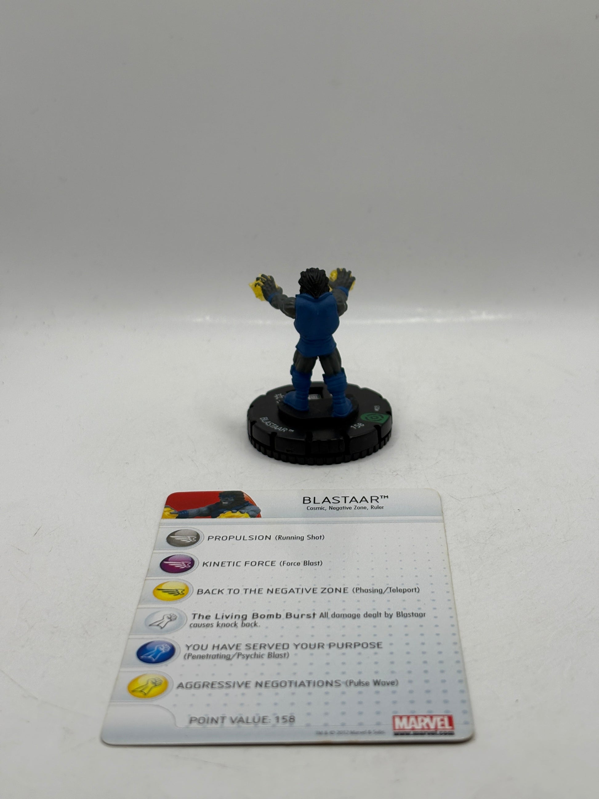 Heroclix Marvel Galactic Guardians BLASTAAR #023 with Card FRENLY BRICKS - Open 7 Days