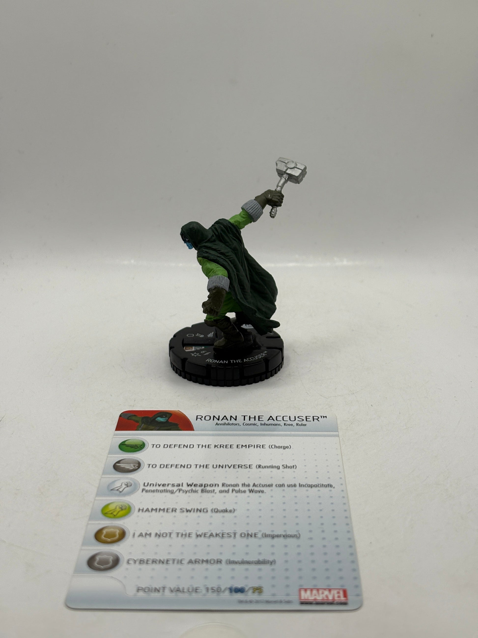 HeroClix Marvel - Ronan the Accuser #031 Figure with Card Loose FRENLY BRICKS - Open 7 Days