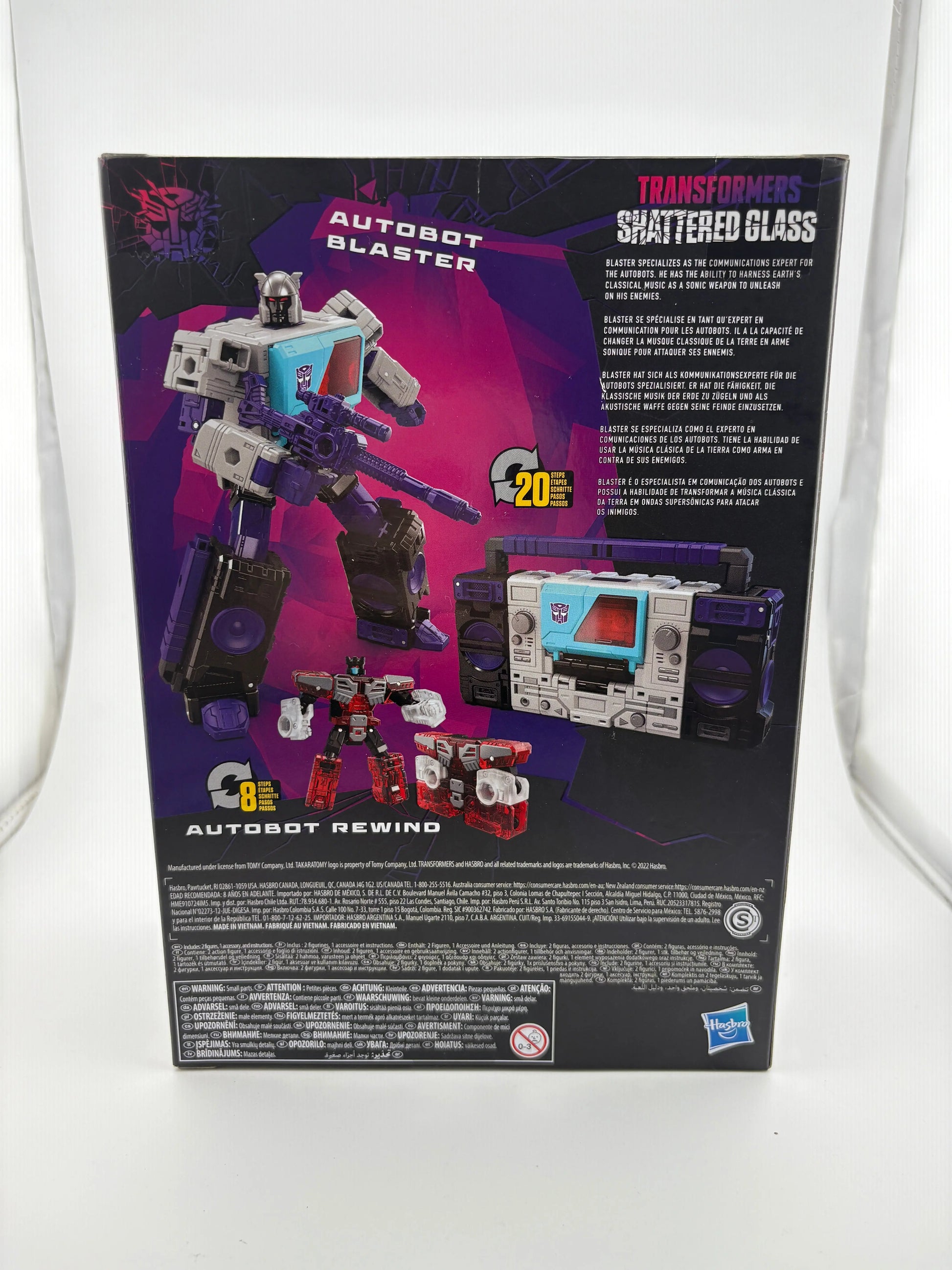 Transformers Shattered Glass Blaster AND Rewind BRAND NEW FRENLY BRICKS - Open 7 Days