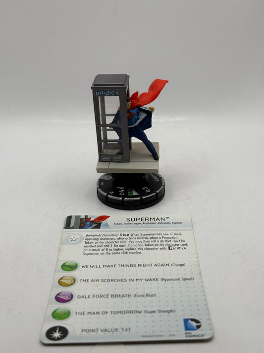 DC Heroclix DC 10th Anniversary 021 Superman Rare with Card Loose FRENLY BRICKS - Open 7 Days