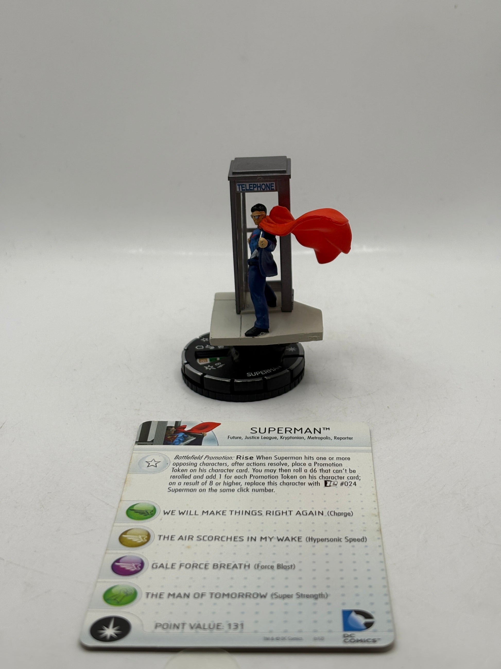 DC Heroclix DC 10th Anniversary 021 Superman Rare with Card Loose FRENLY BRICKS - Open 7 Days