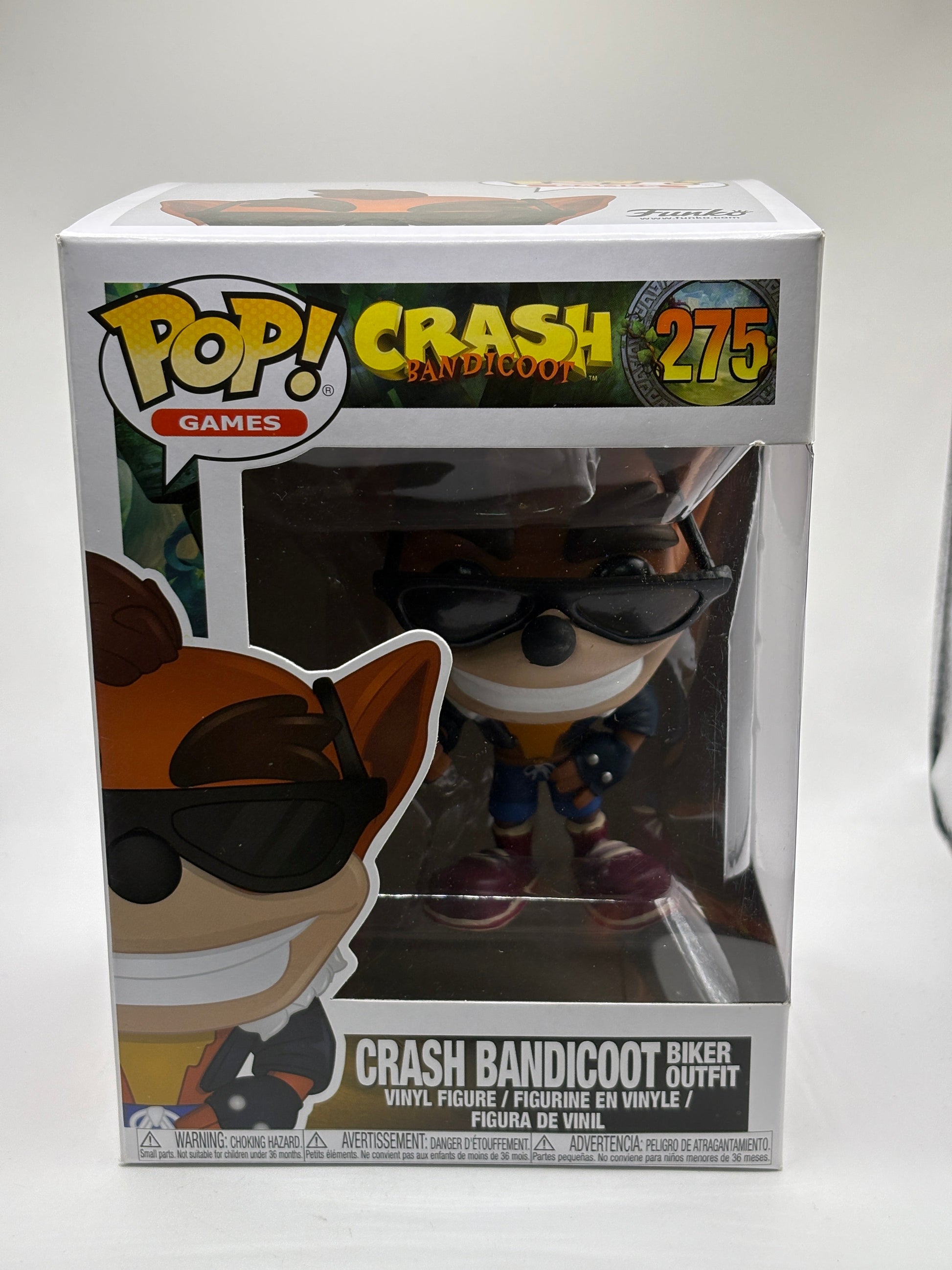 Funko POP! Games Crash Bandicoot #275 Crash Bandicoot Biker Outfit FRENLY BRICKS - Open 7 Days