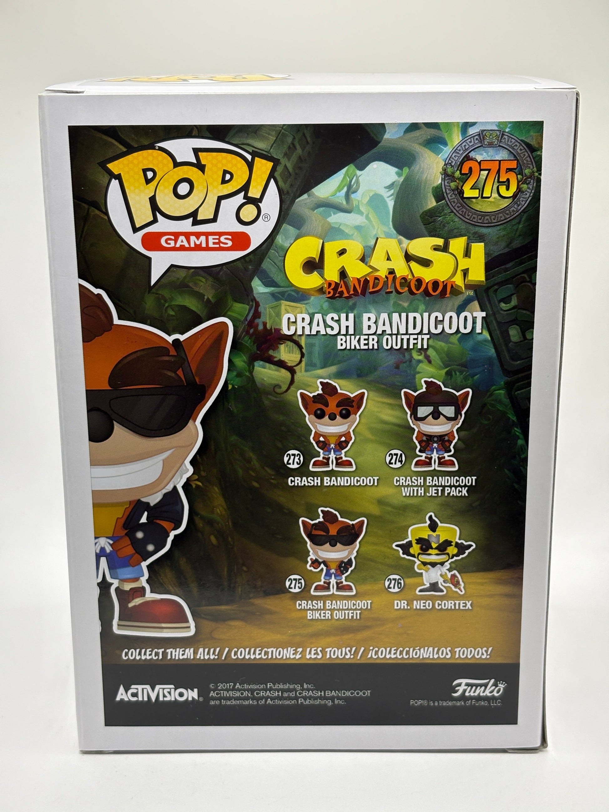 Funko POP! Games Crash Bandicoot #275 Crash Bandicoot Biker Outfit FRENLY BRICKS - Open 7 Days