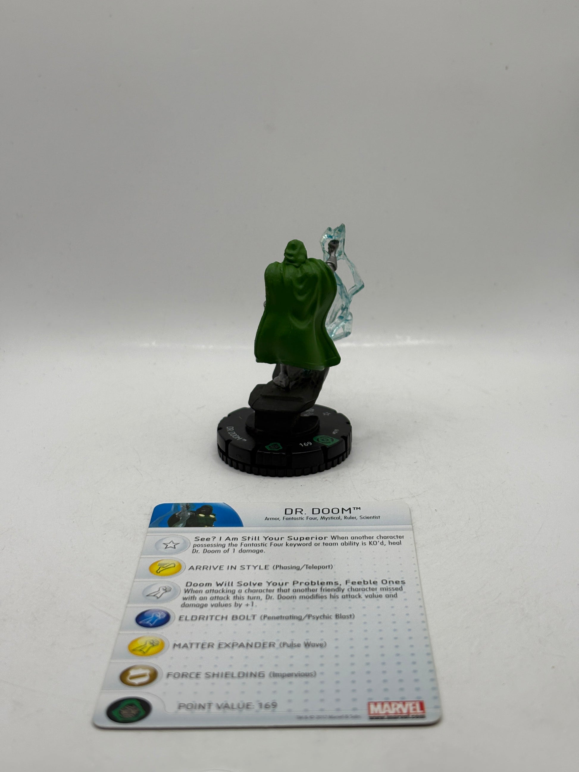Marvel HeroClix Galactic Guardians - Dr. Doom #019 Loose with Card FRENLY BRICKS - Open 7 Days
