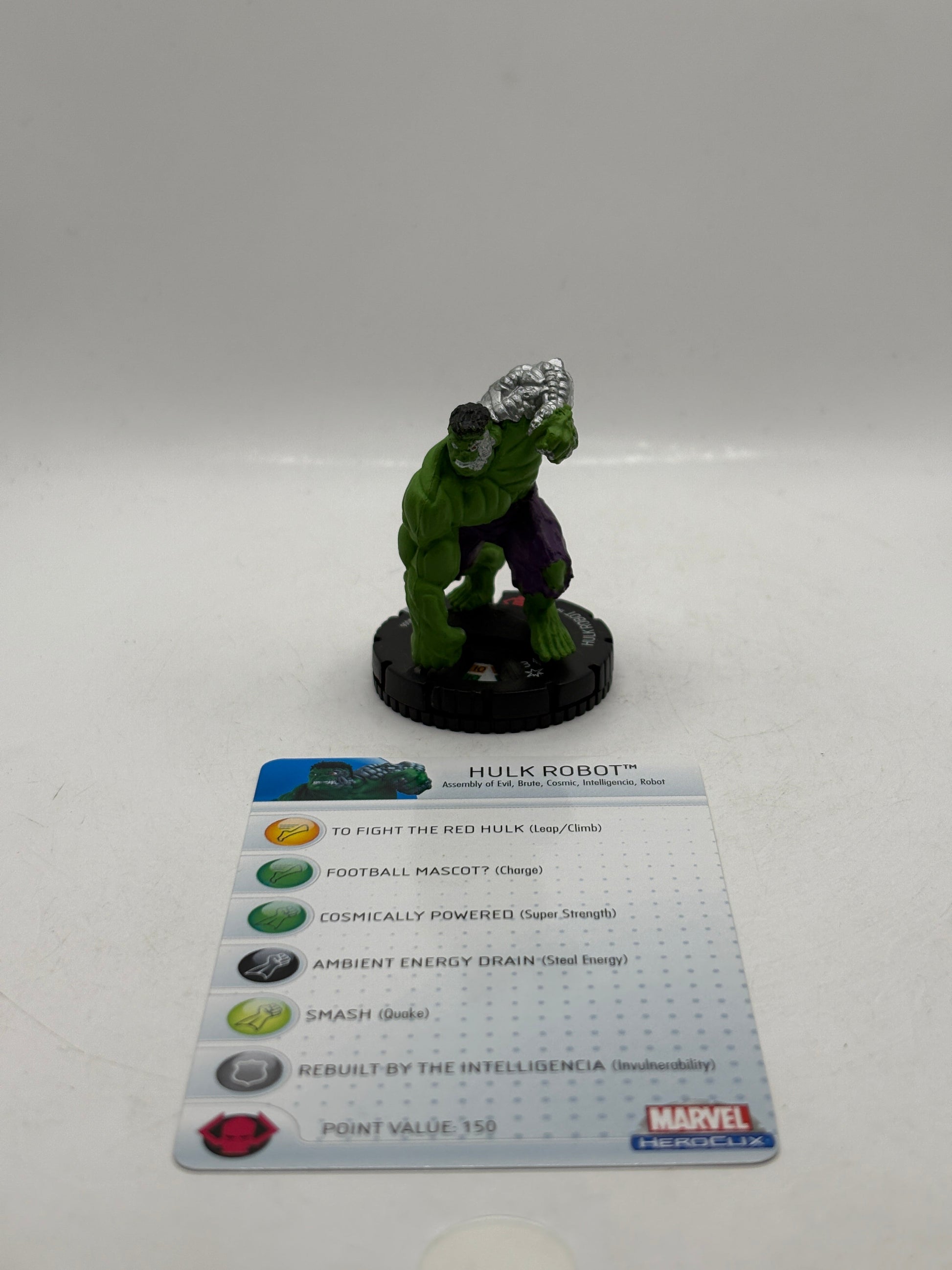 Marvel HeroClix Common Hulk Robot #006 Figure Loose with Card FRENLY BRICKS - Open 7 Days