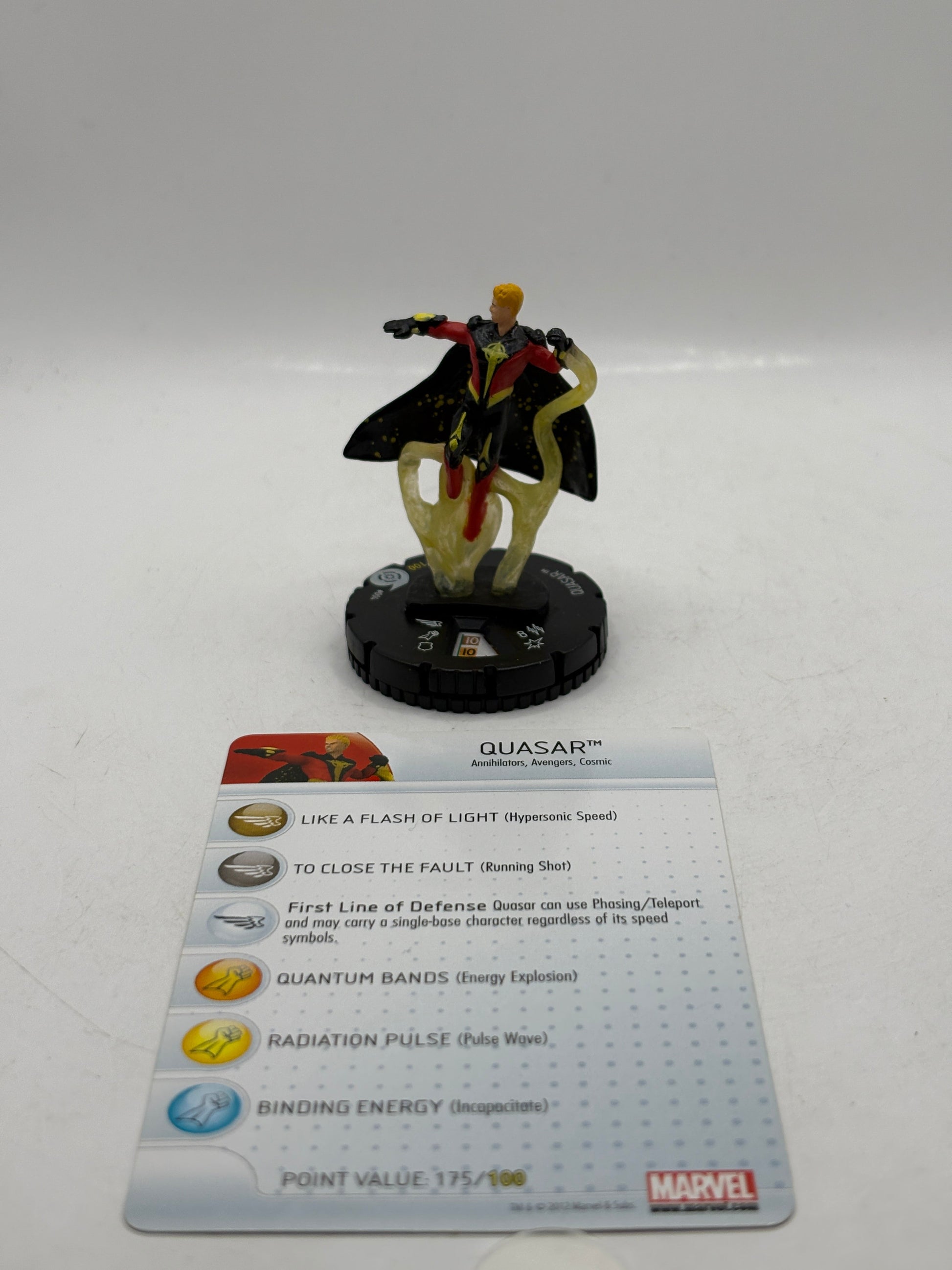 Marvel HeroClix Quasar #004 Super Rare Figure Loose with Card FRENLY BRICKS - Open 7 Days