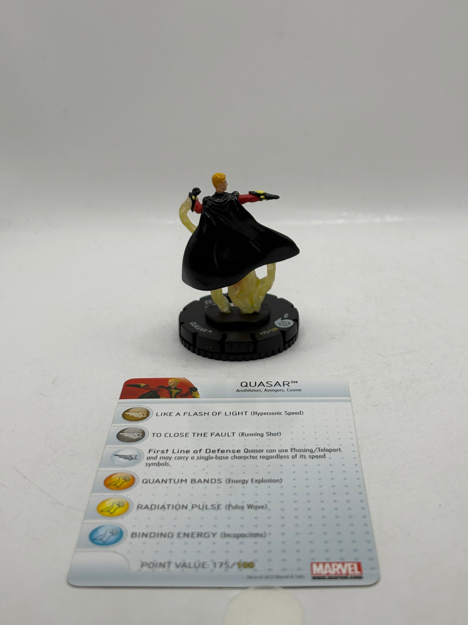 Marvel HeroClix Quasar #004 Super Rare Figure Loose with Card FRENLY BRICKS - Open 7 Days
