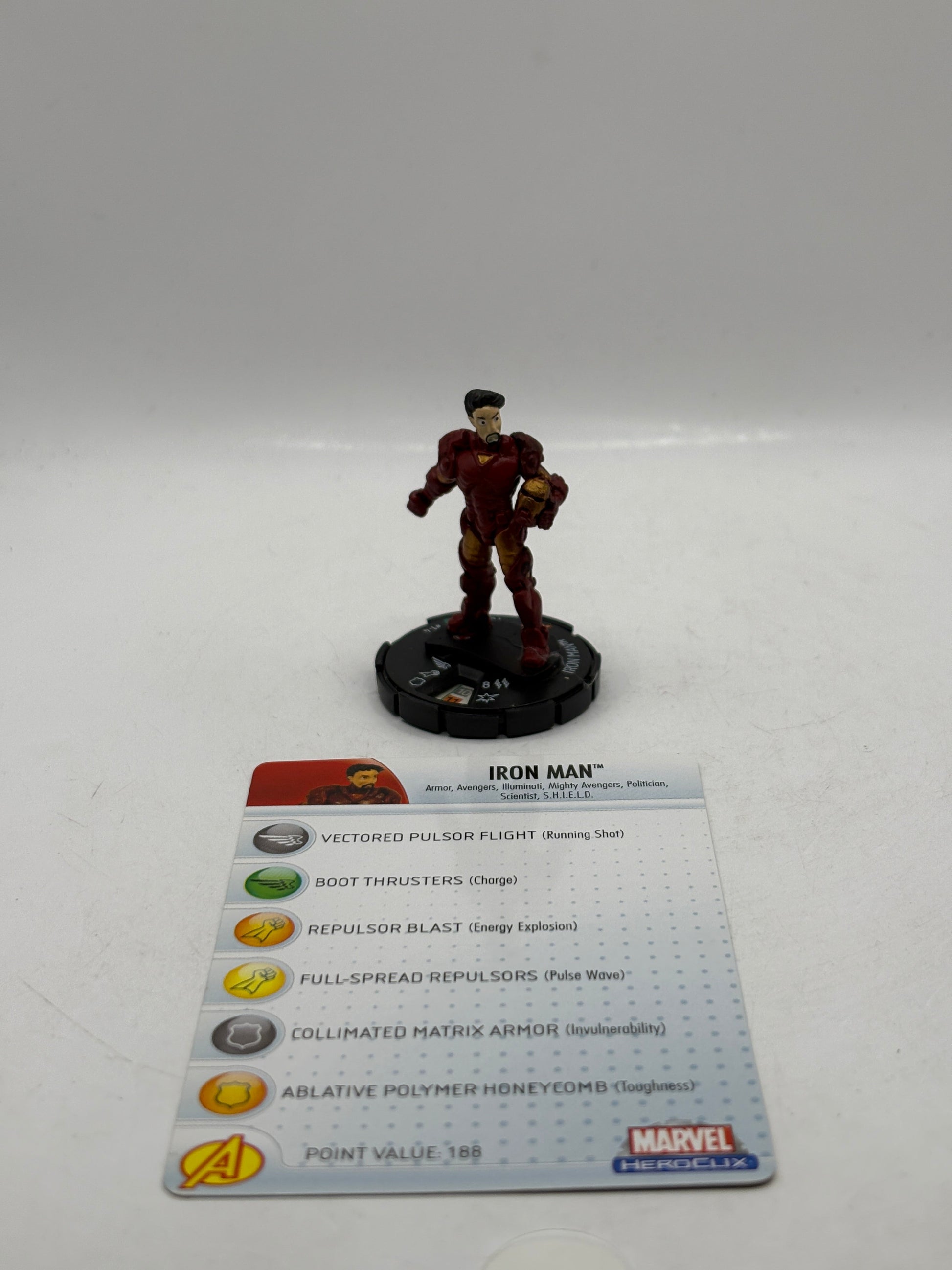 Marvel HeroClix Iron Man 1-4 Common Loose Figure with Card FRENLY BRICKS - Open 7 Days