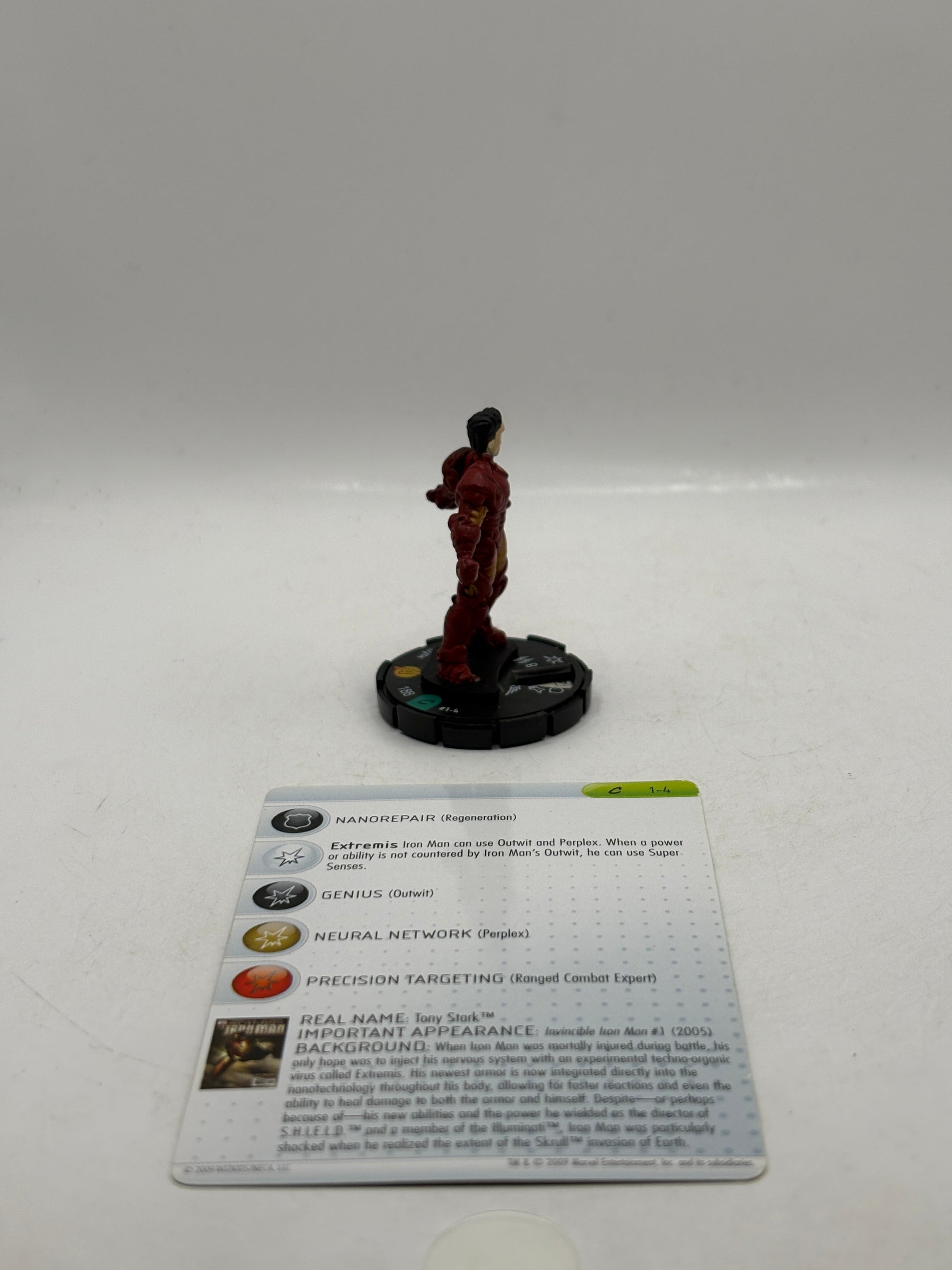 Marvel HeroClix Iron Man 1-4 Common Loose Figure with Card FRENLY BRICKS - Open 7 Days
