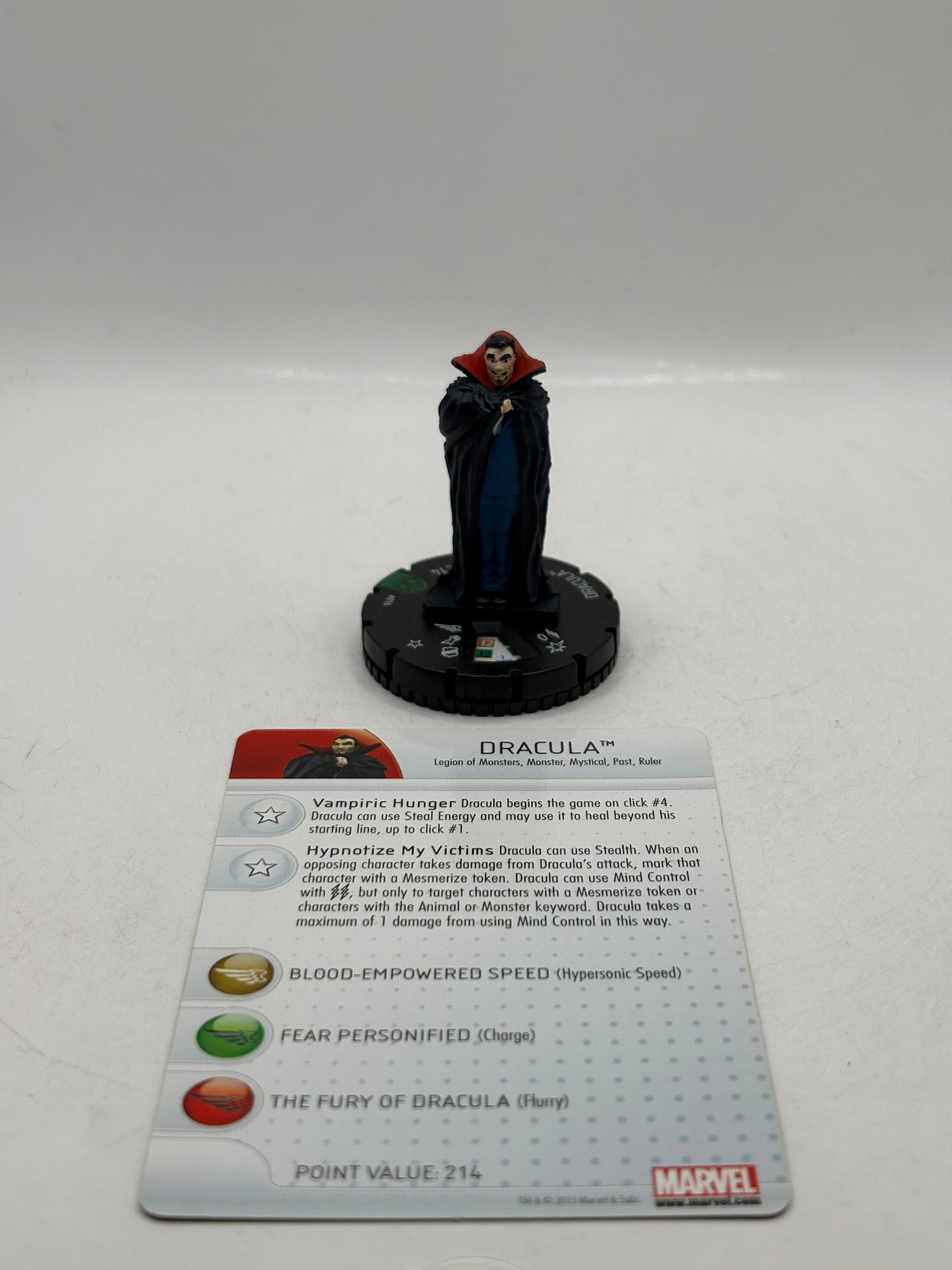 Marvel Heroclix Amazing Spider-Man 016 Dracula Uncommon Loose with Card FRENLY BRICKS - Open 7 Days