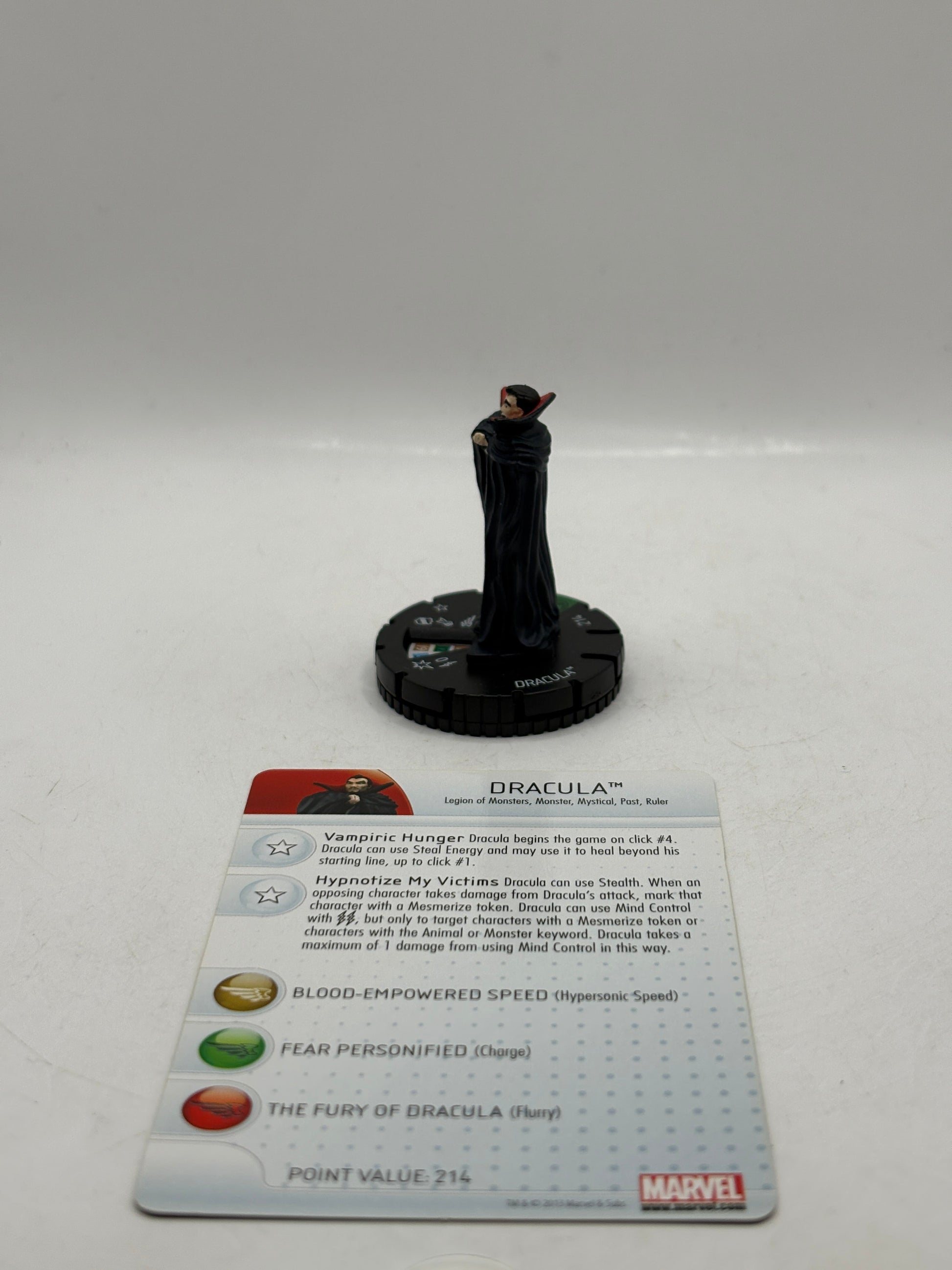 Marvel Heroclix Amazing Spider-Man 016 Dracula Uncommon Loose with Card FRENLY BRICKS - Open 7 Days