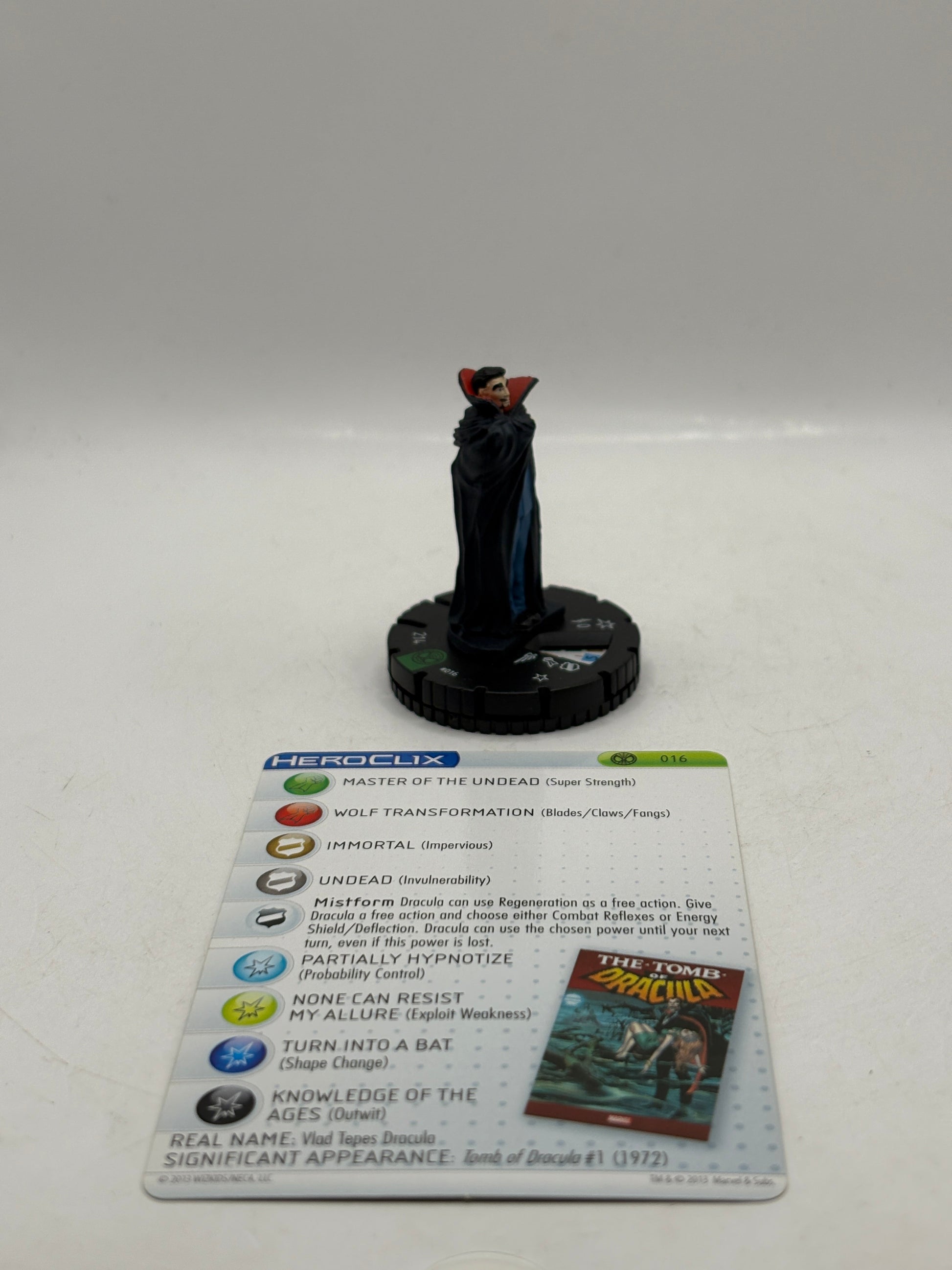 Marvel Heroclix Amazing Spider-Man 016 Dracula Uncommon Loose with Card FRENLY BRICKS - Open 7 Days